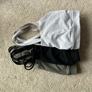 Lululemon Energy Bra Bundle - Size 8 🖤🤍🩶